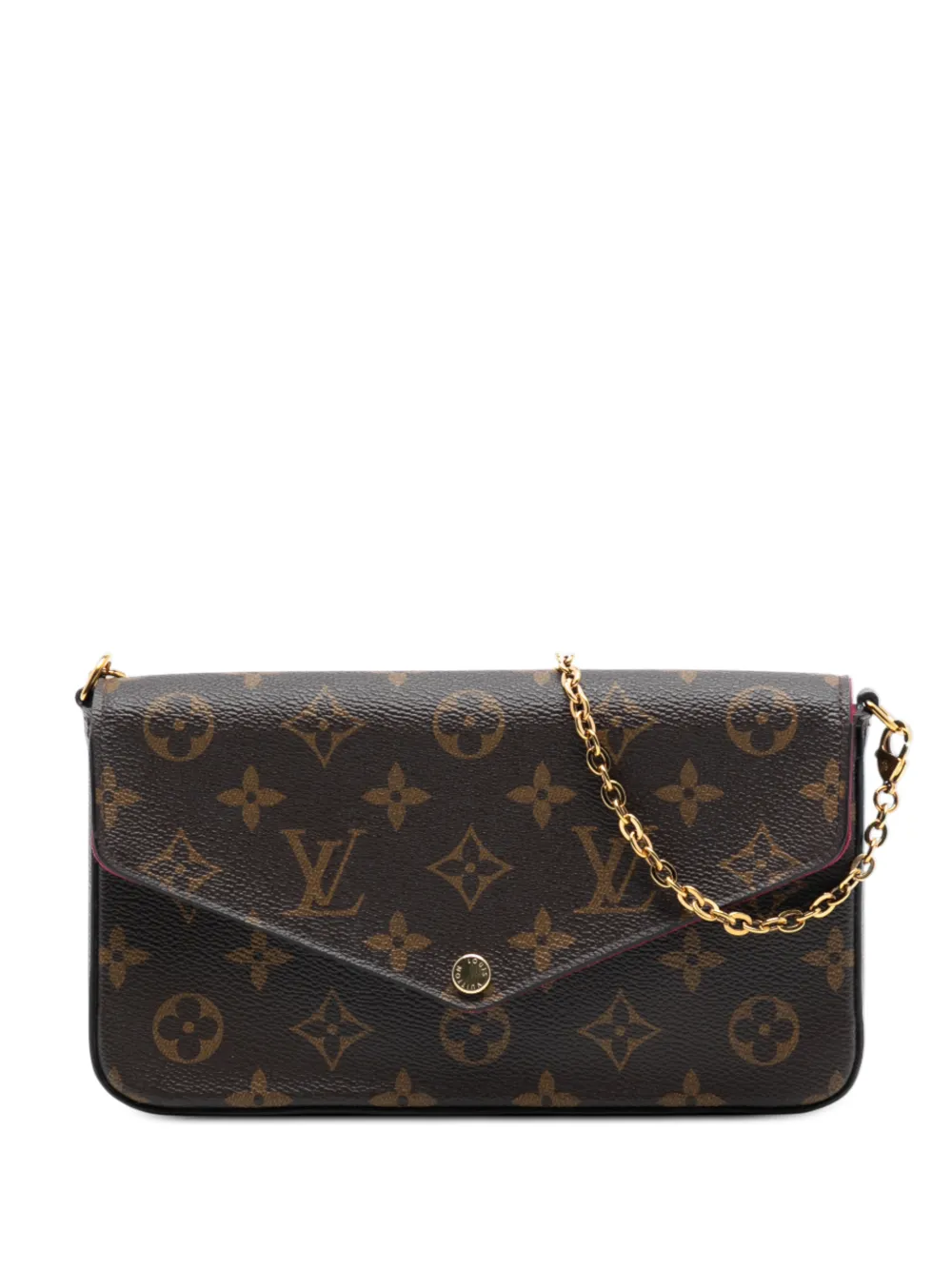 Louis Vuitton Pre-Owned 2017 Monogram Pochette Felicie crossbody bag - Marrone