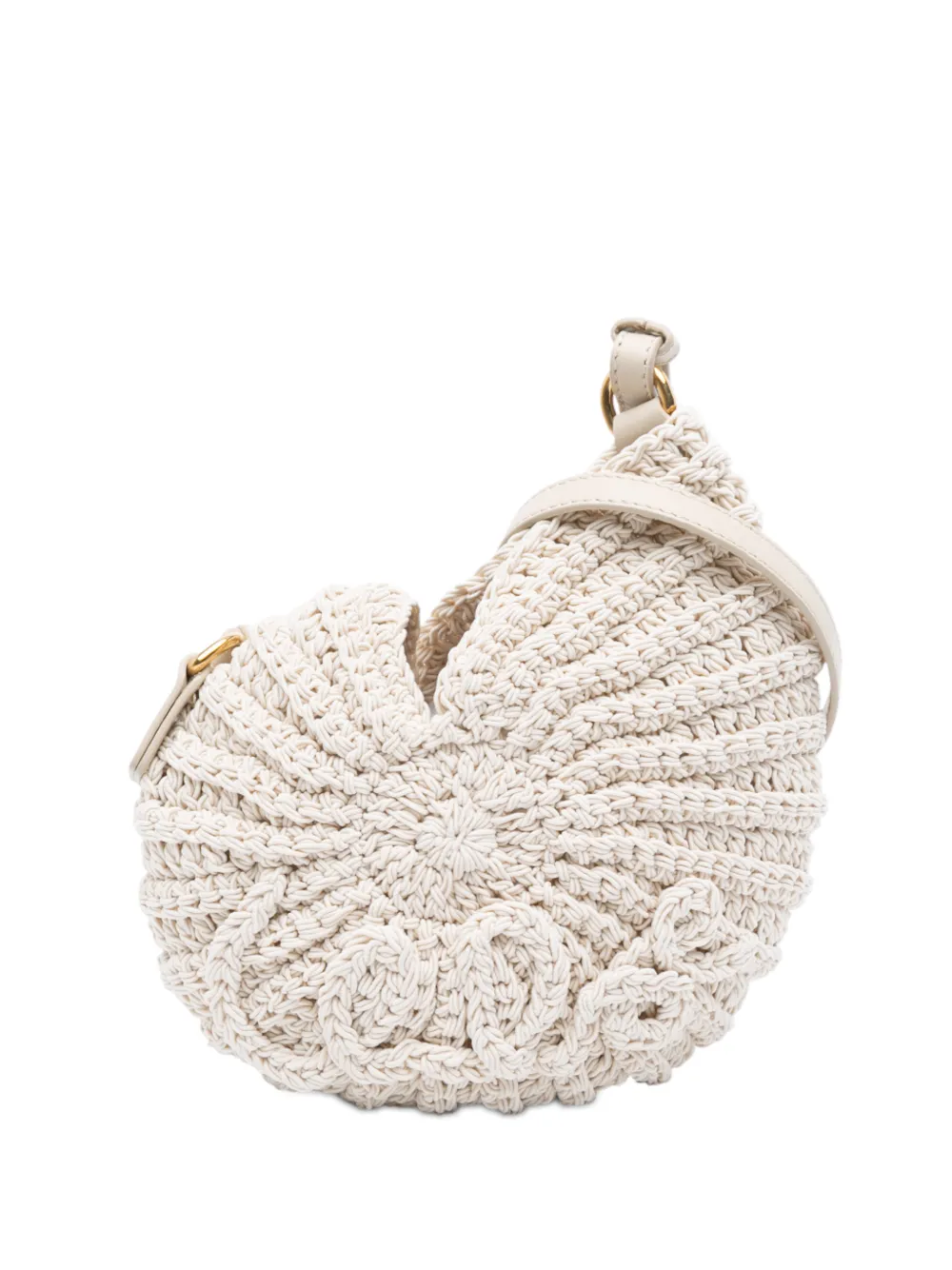 Chloé Pre-Owned 2025 Crochet Sea Treasures crossbody bag - Bianco