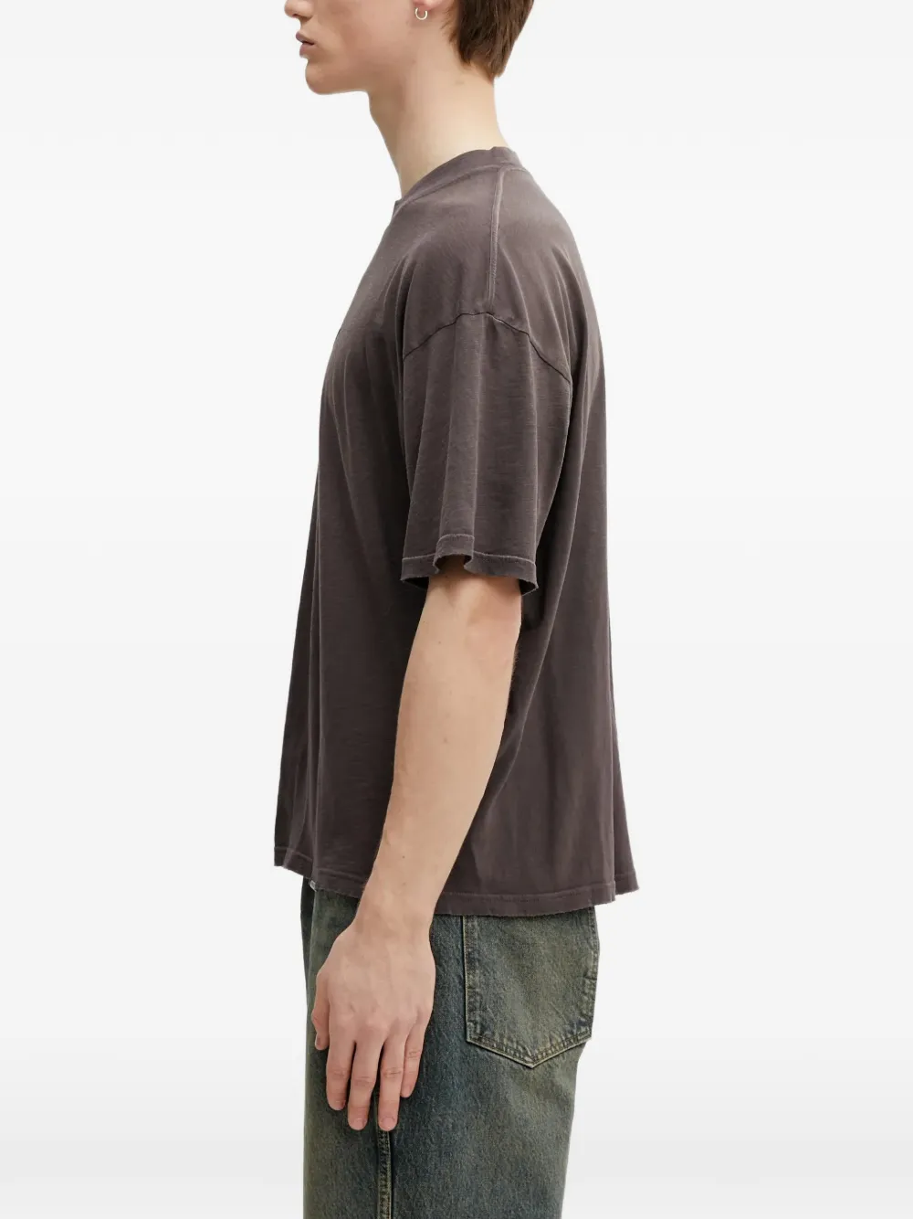  Represent Logo-embroidered Short-sleeve T-shirt - Brown 