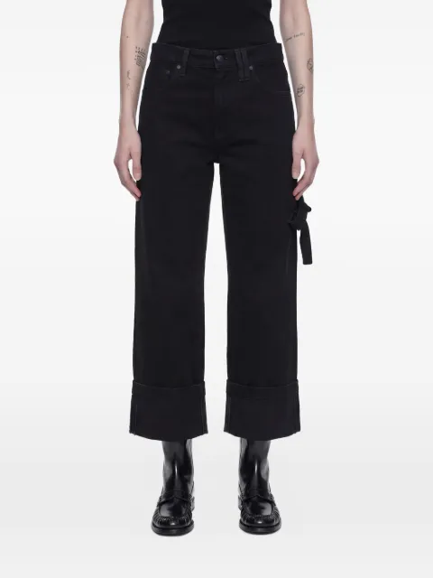 Simone Rocha tie detail cropped jeans