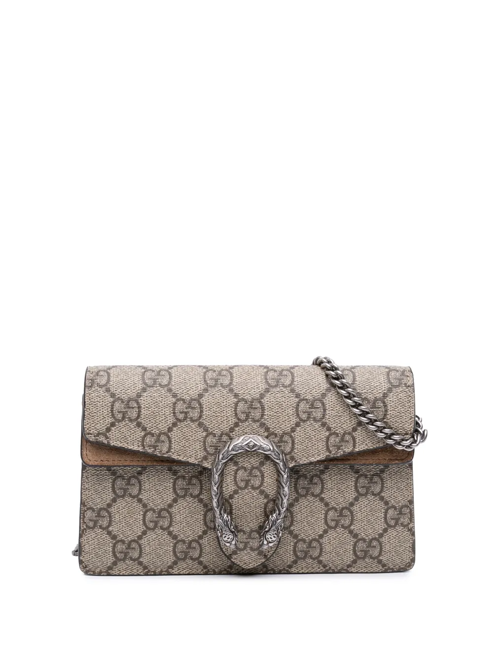 Gucci Pre-Owned 2016-2026 Mini GG Supreme Dionysus crossbody bag - Marrone