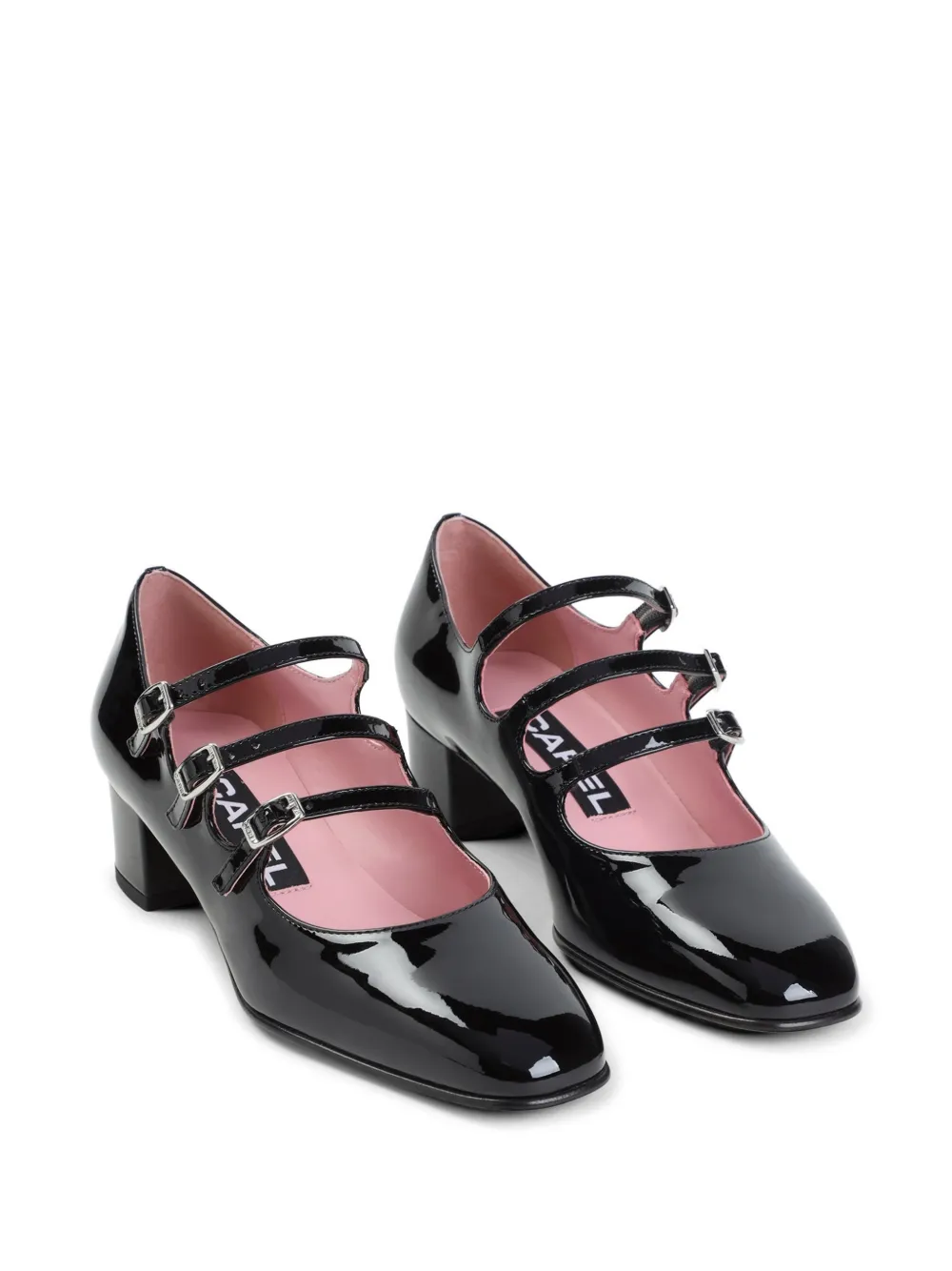 Carel Paris Kina buckle-strap kina pumps Zwart