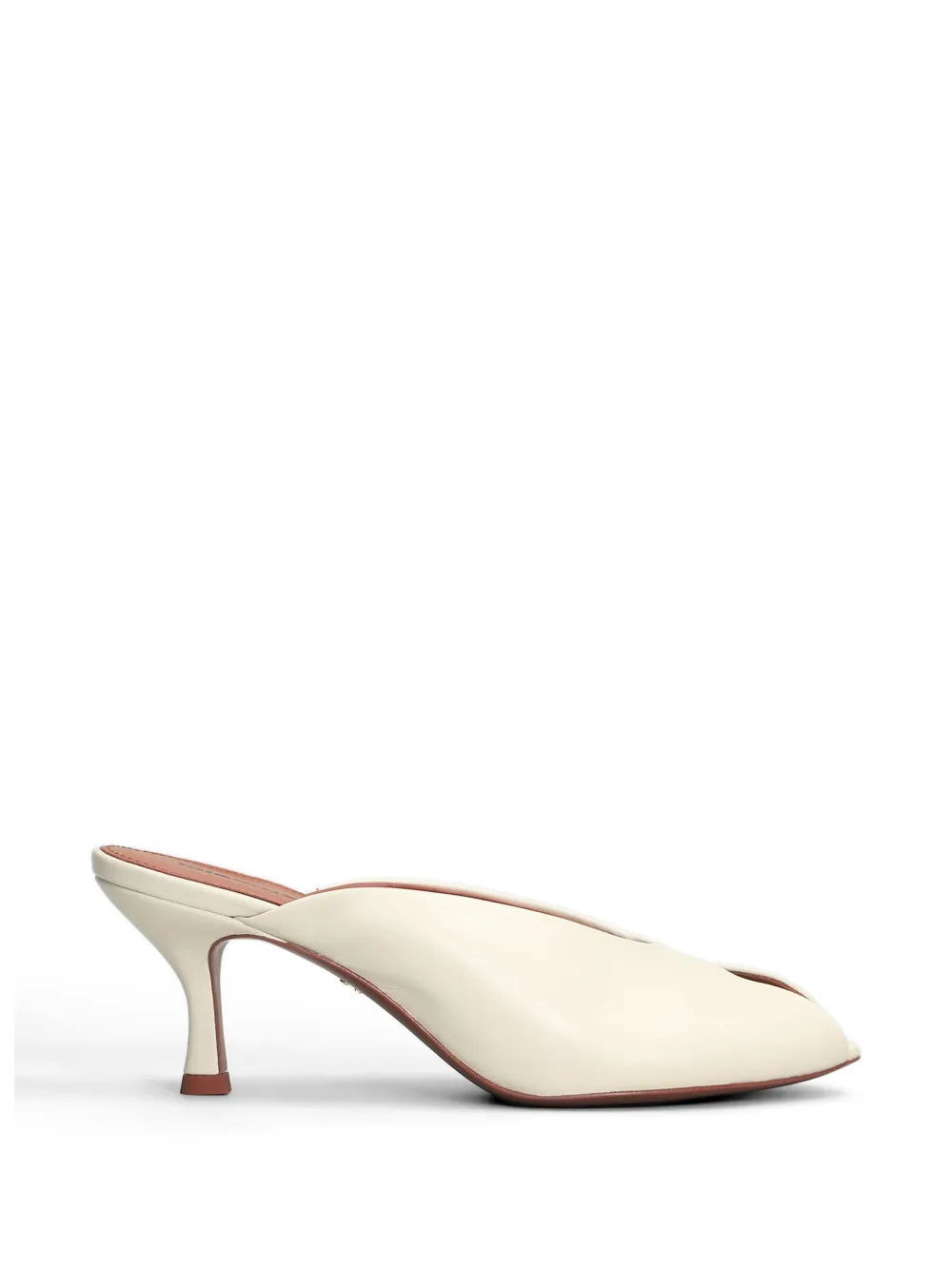 Lola Cruz Gabriette peep-toe mules - Toni neutri