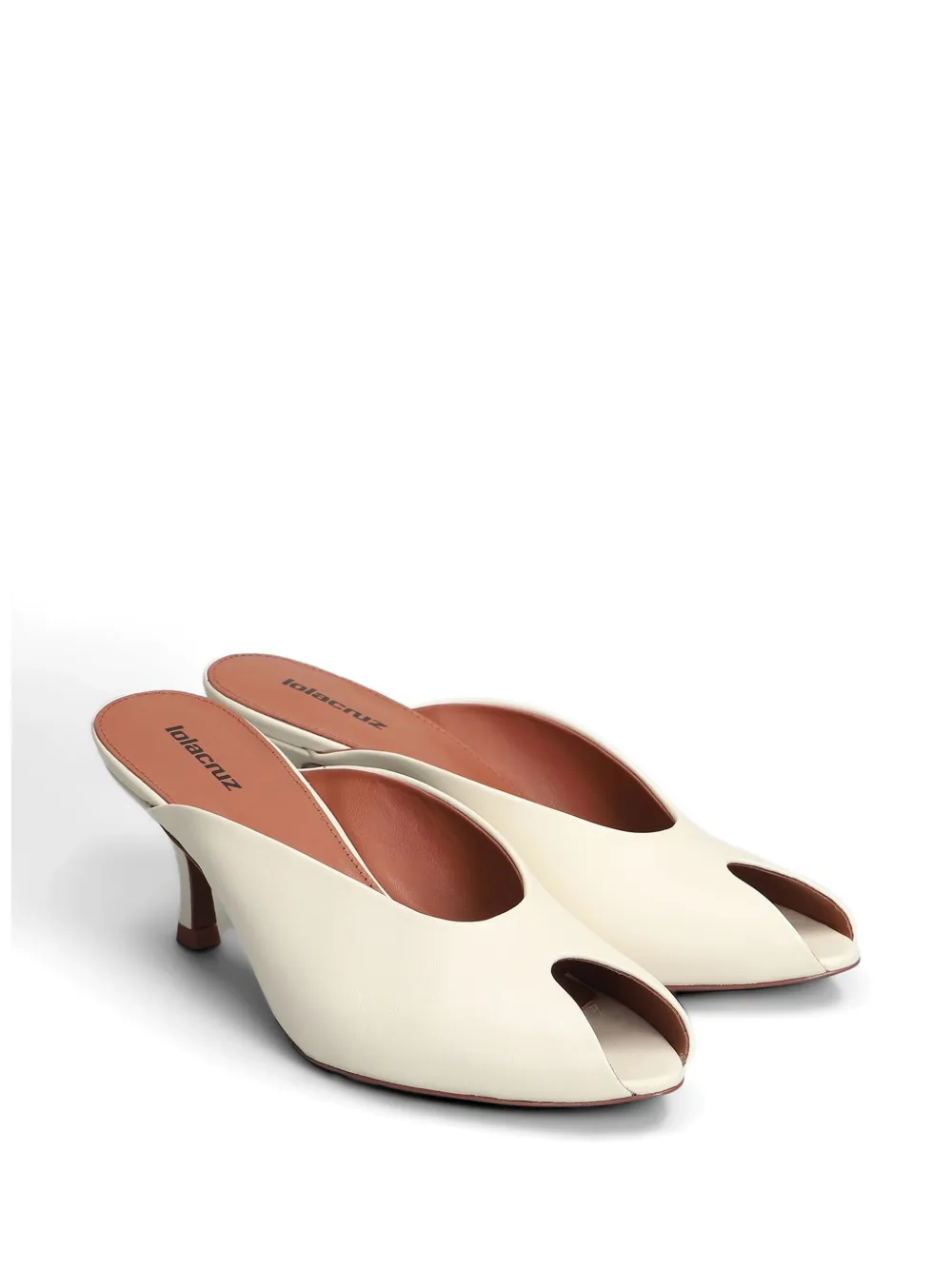 Lola Cruz Gabriette muiltjes met open neus Beige