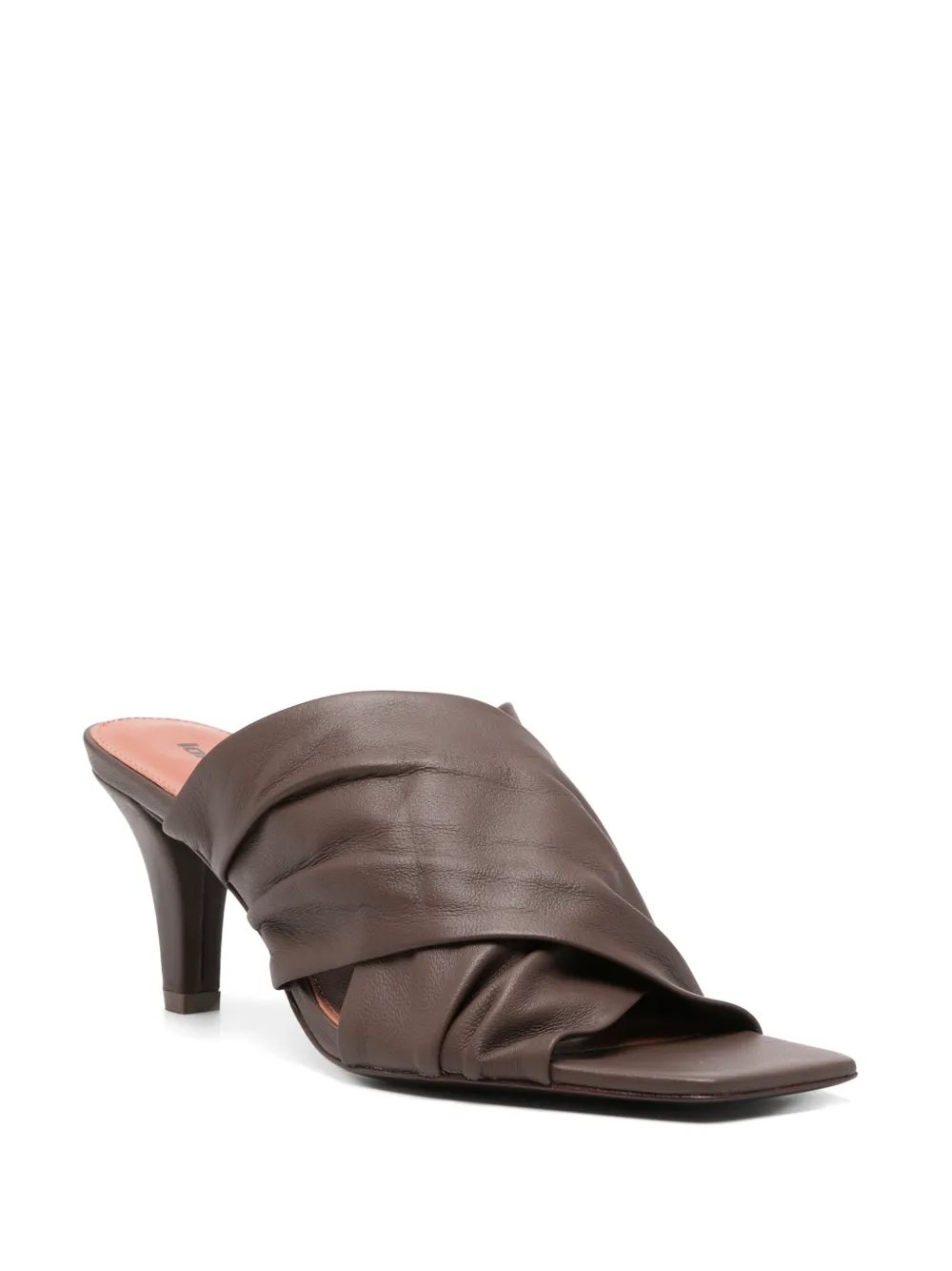 Lola Cruz Arabella twisted mules Bruin
