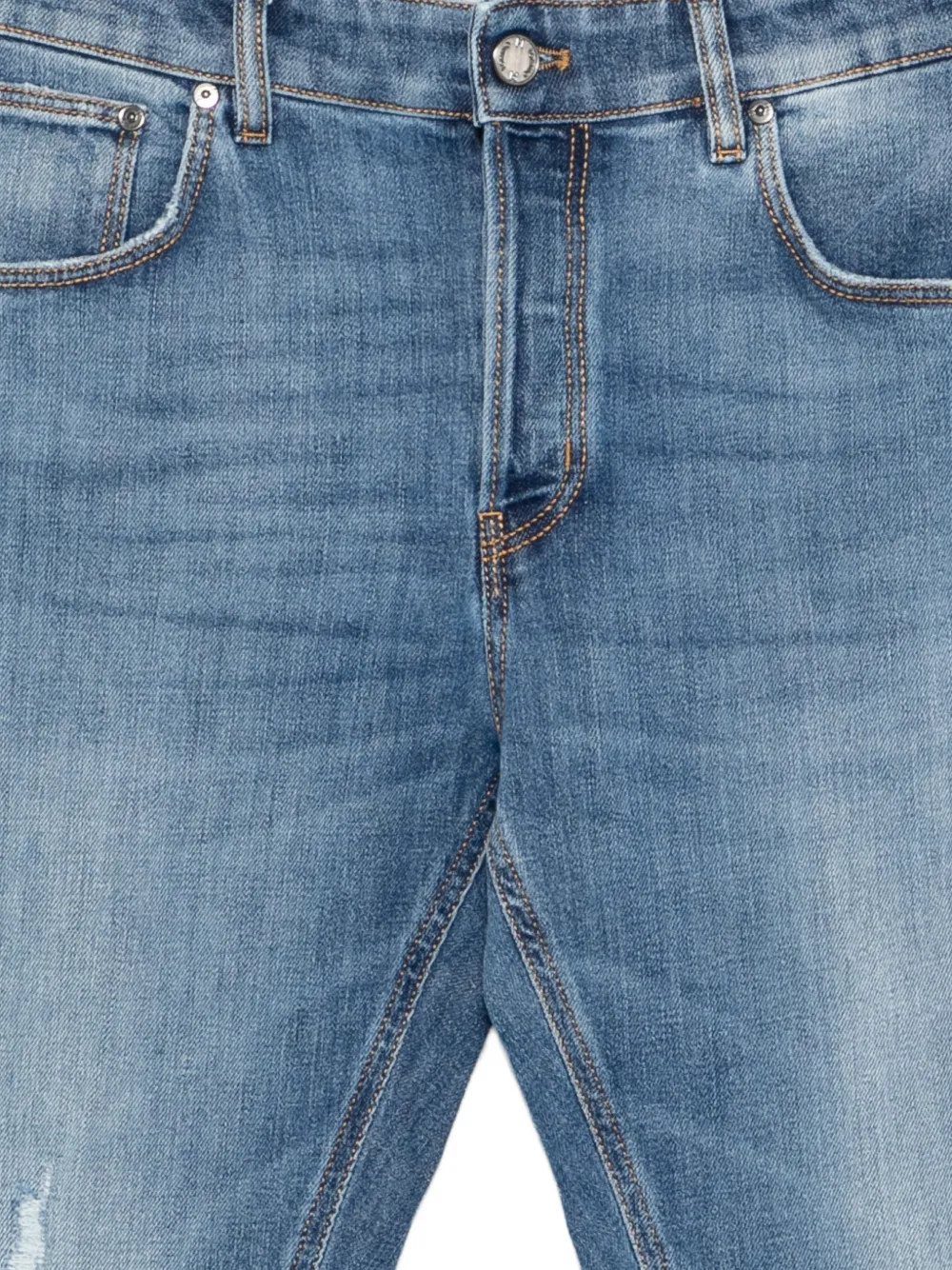 PT Torino Gerafelde jeans Blauw