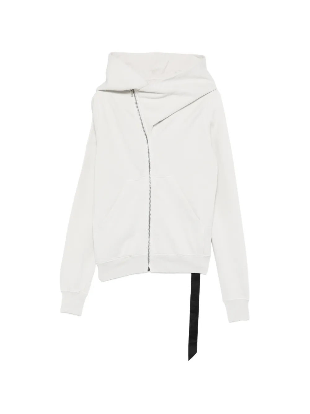 Rick Owens DRKSHDW asymmetric zip-fastening hoodie - Grey