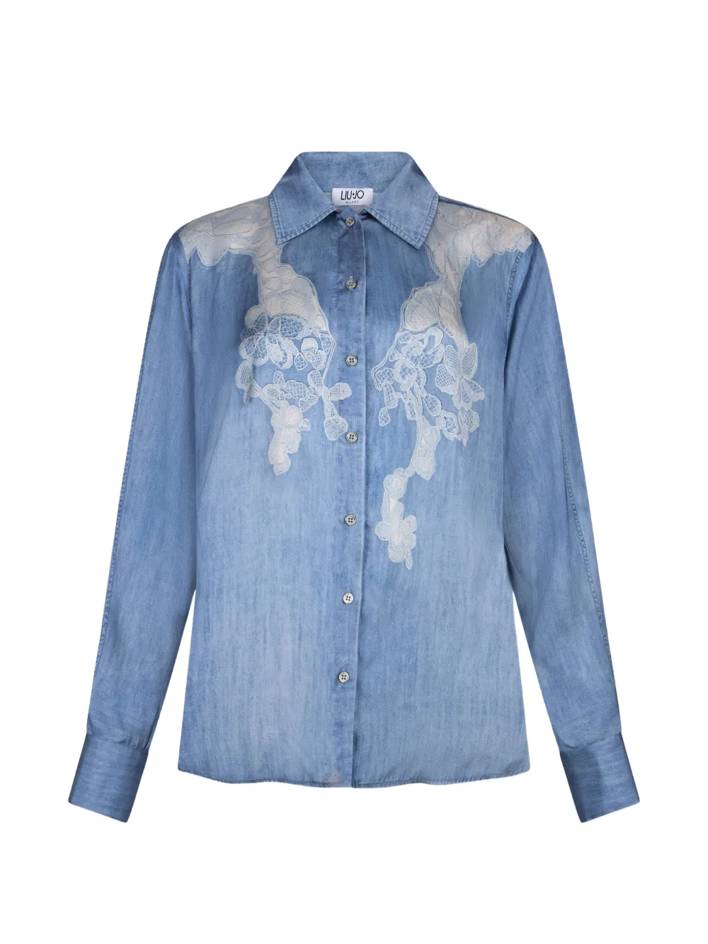LIU JO digital-print shirt - Blu