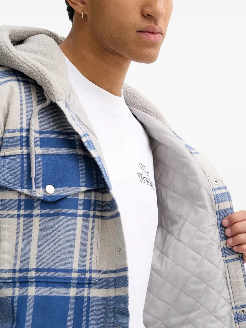 Piedmont Hooded Plaid Shacket Jacket