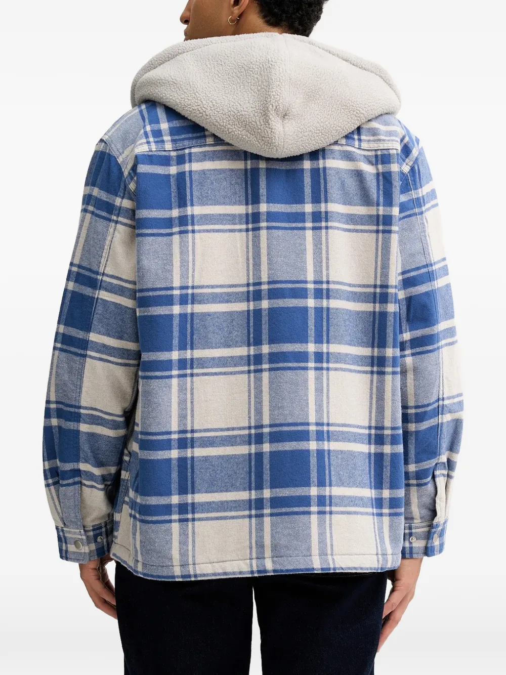 Piedmont Hooded Plaid Shacket Jacket