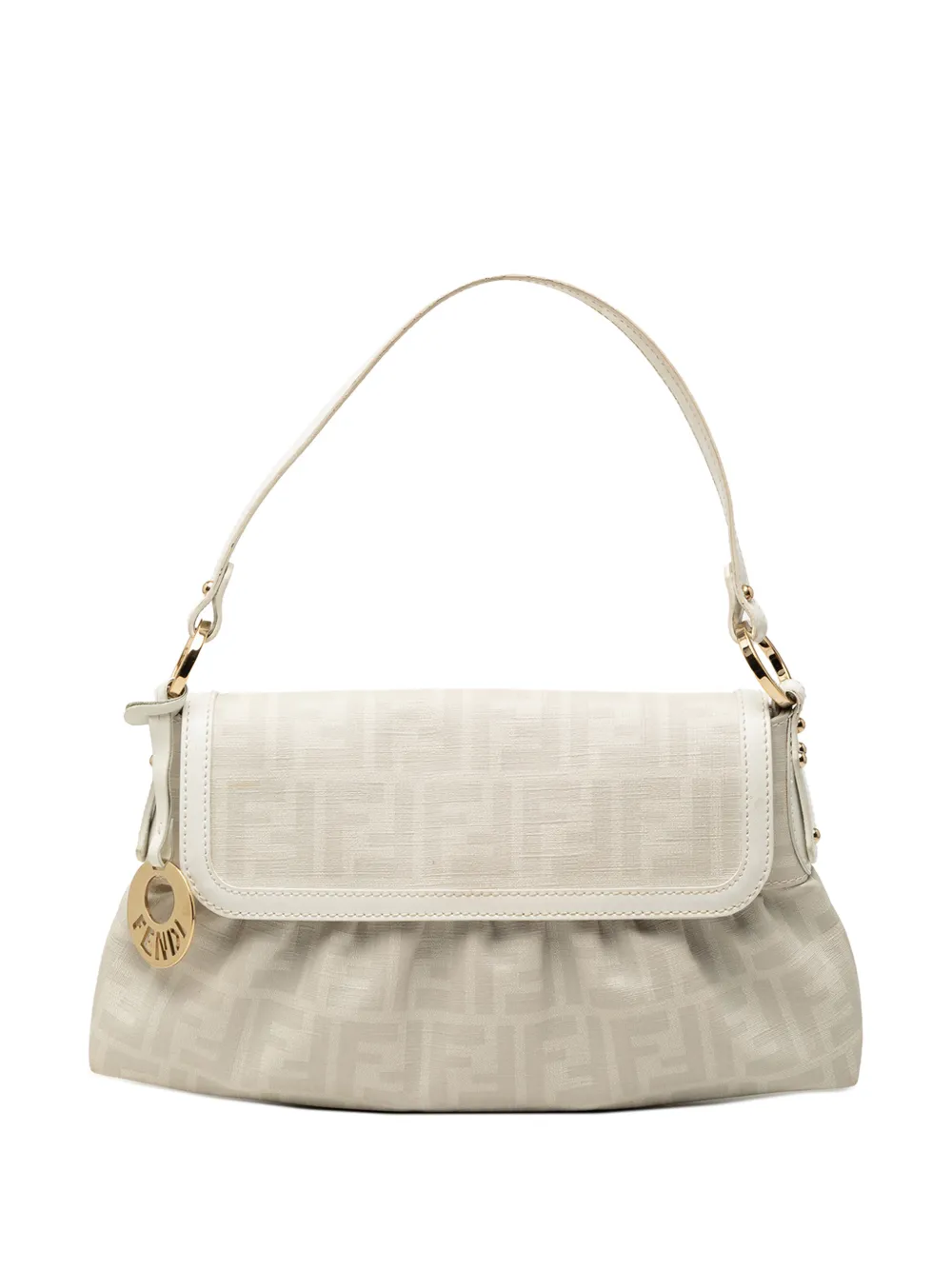 Fendi Pre-Owned 2010-2026 Small Zucca Coated Canvas Chef shoulder bag - Marrone