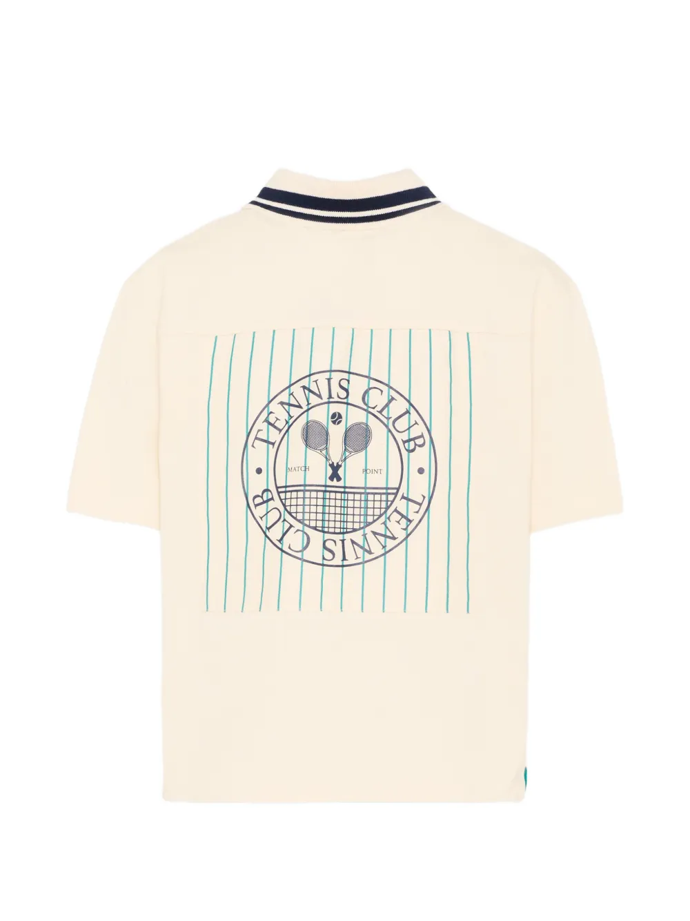 Striped Embroidered Polo