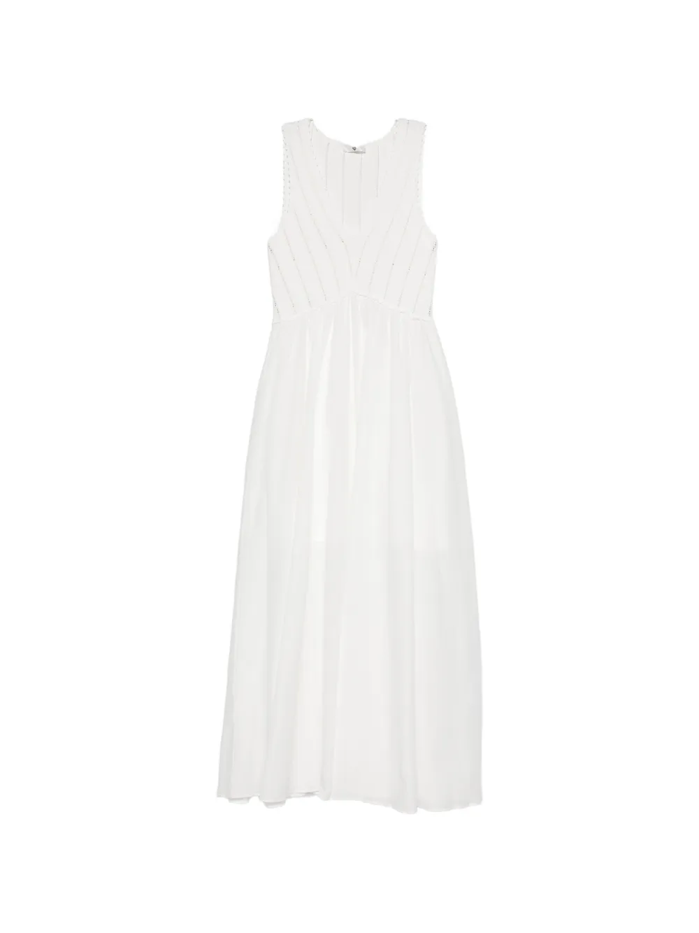 TWINSET V-neck midi dress - Bianco
