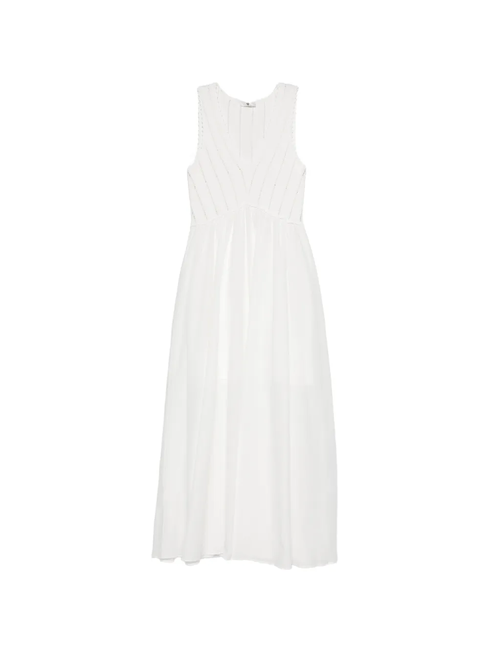 TWINSET V-neck midi dress - Bianco