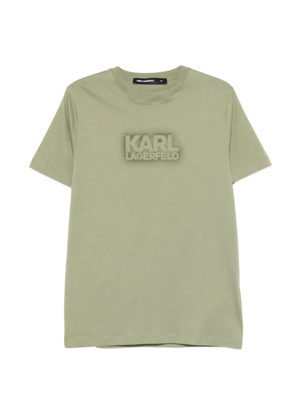 Karl Lagerfeld logo-detail T-shirt - Verde