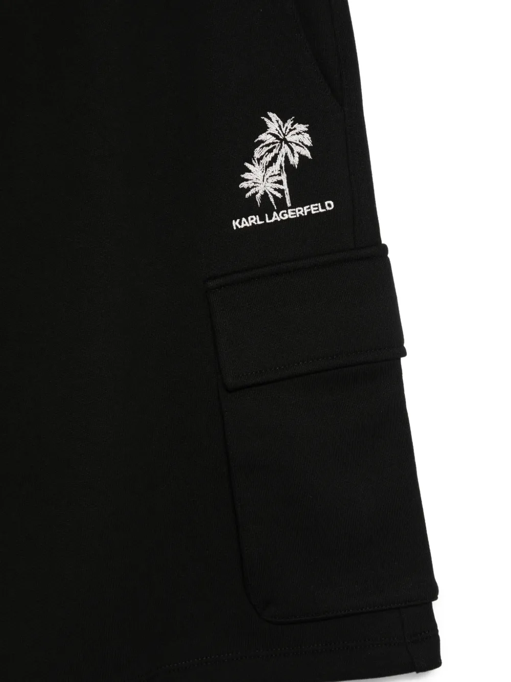 Karl Lagerfeld Shorts met cargo zak Zwart
