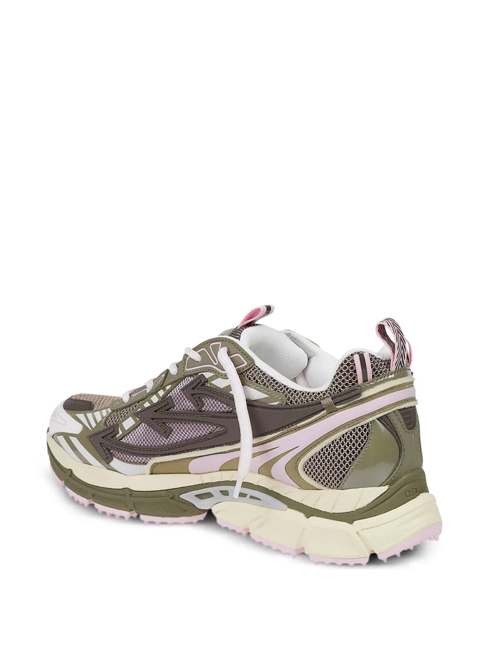 Off-White Be Right Back sneakers met label Groen