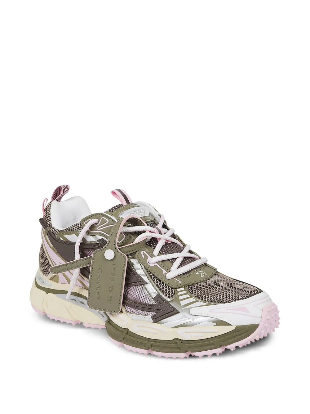 Off-White Be Right Back sneakers met label Groen