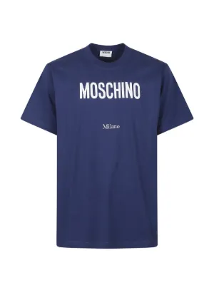 Moschino ストライプ VネックTシャツ | ブルー | FARFETCH JP
