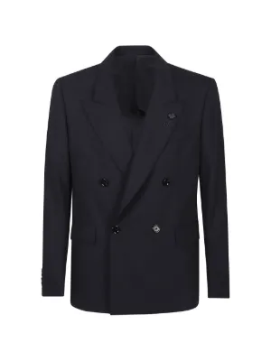 Lardini ダブルジャケット | ブルー | FARFETCH JP