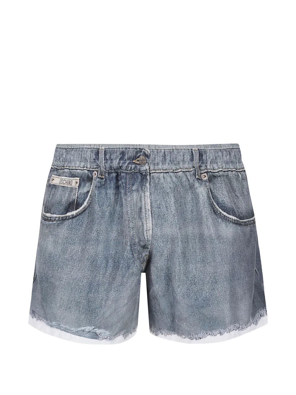Moschino frayed swim shorts - Blau