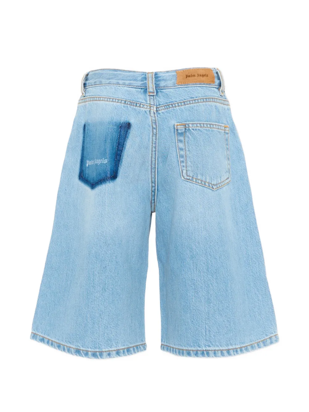 Palm Angels Kids Casual spijkershorts Blauw