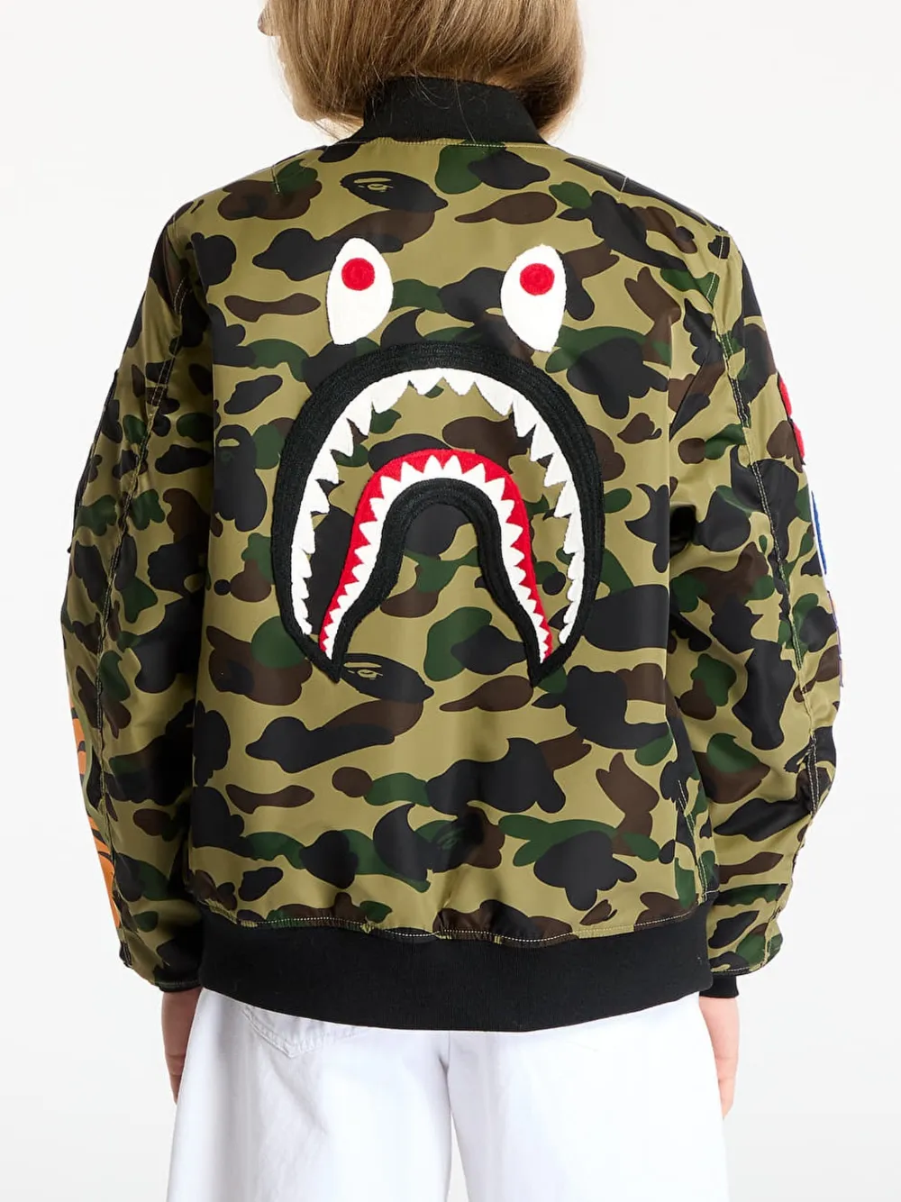  A Bathing Ape® Zip-up Bomber Jacket - Green 