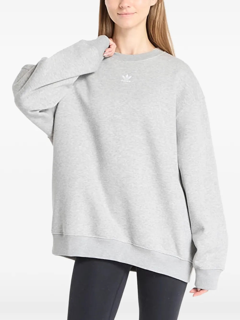 adidas crew-neck sweater - Grigio