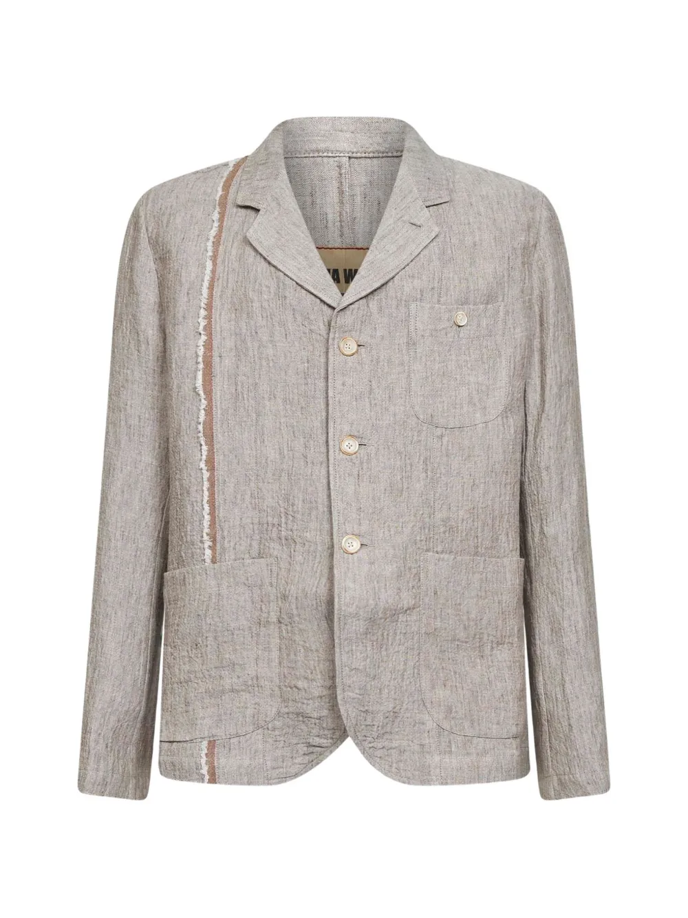 Uma Wang frayed-edge blazer - Toni neutri