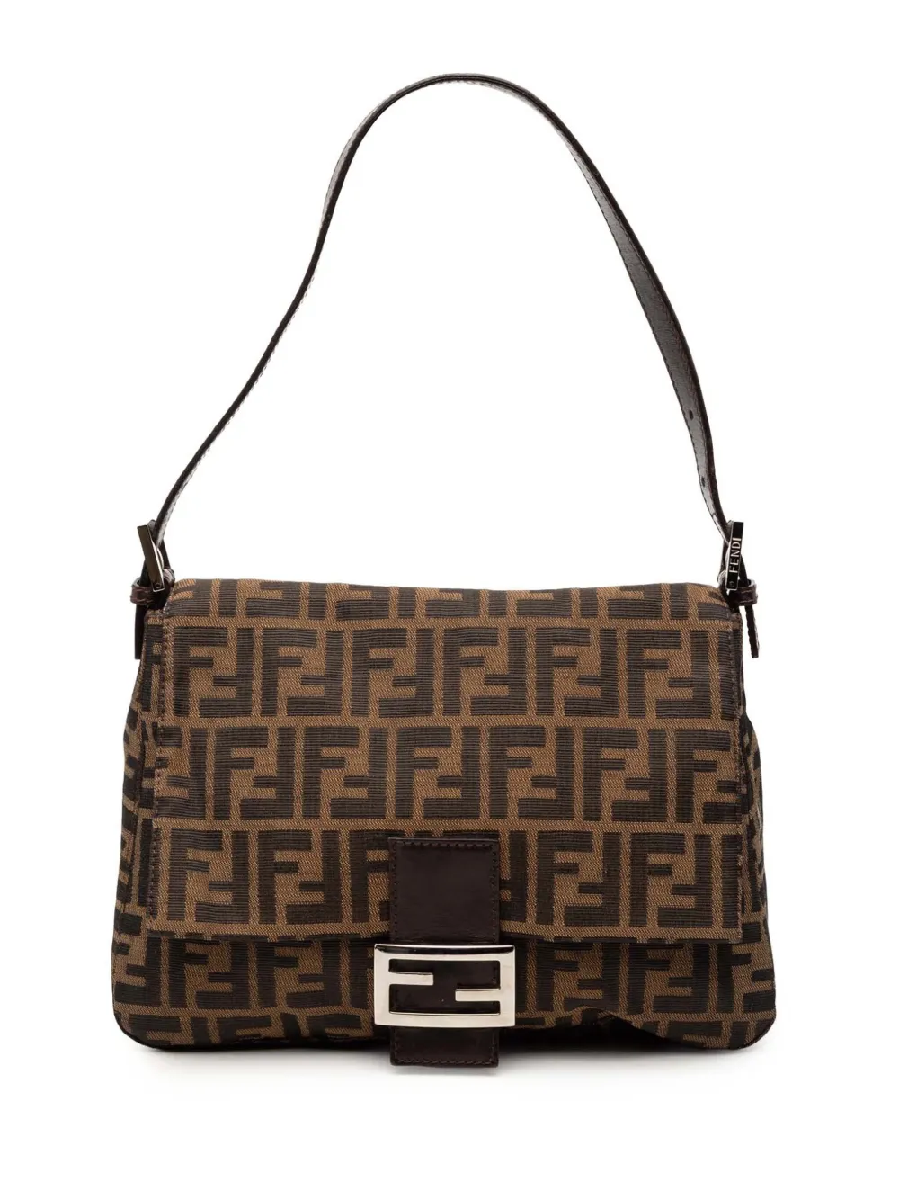Fendi Pre-Owned 2000-2010 Zucca Canvas Mamma Forever shoulder bag - Marrone