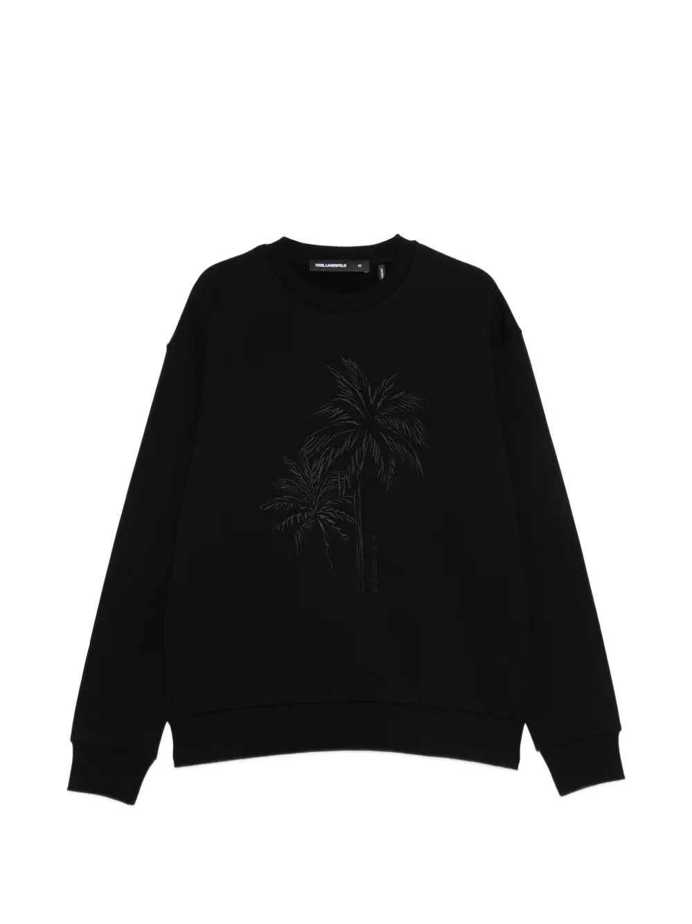Karl Lagerfeld embroidered sweatshirt - Schwarz