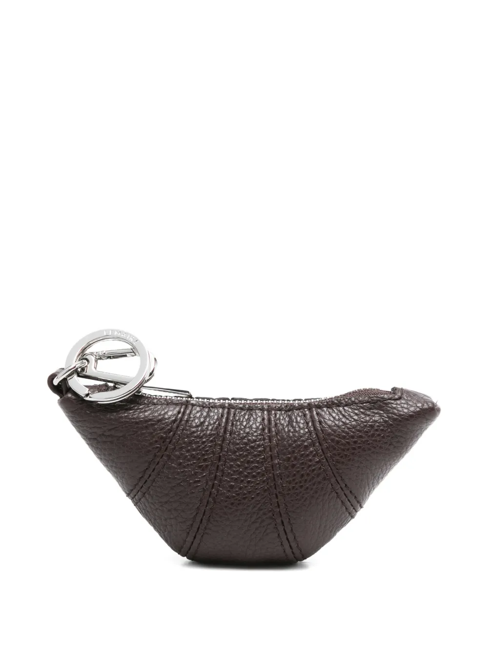 Lemaire Mini Croissant Keyring In Brown