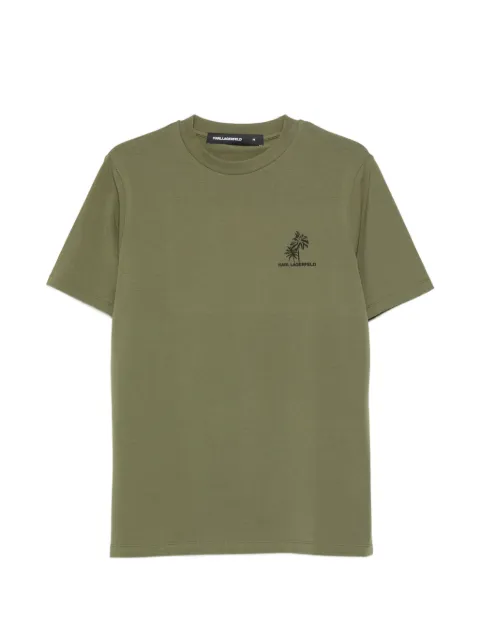 Karl Lagerfeld logo-print crew neck T-shirt