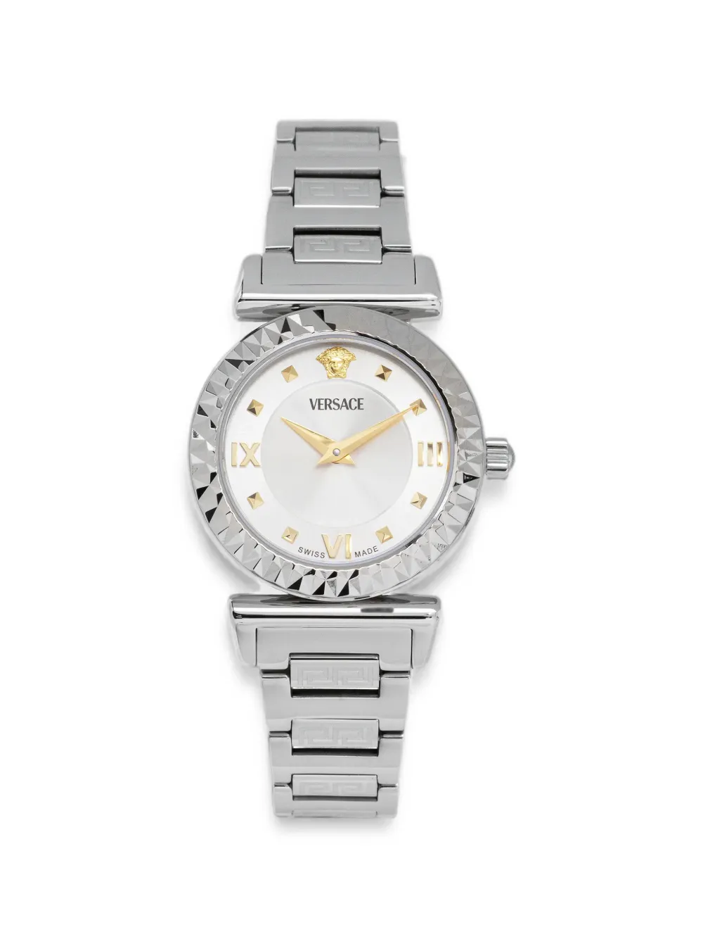 Versace textured-bezel 27mm watch
