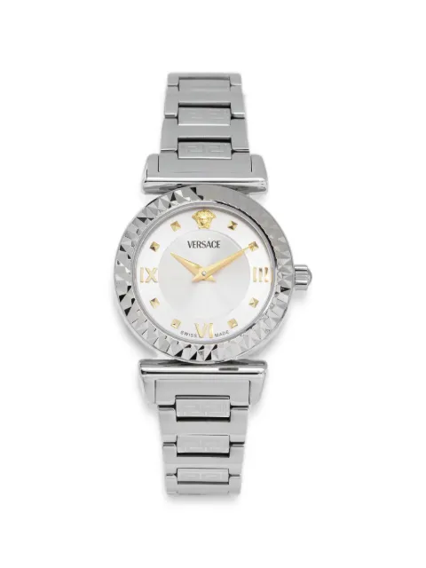 Versace textured-bezel 27mm watch