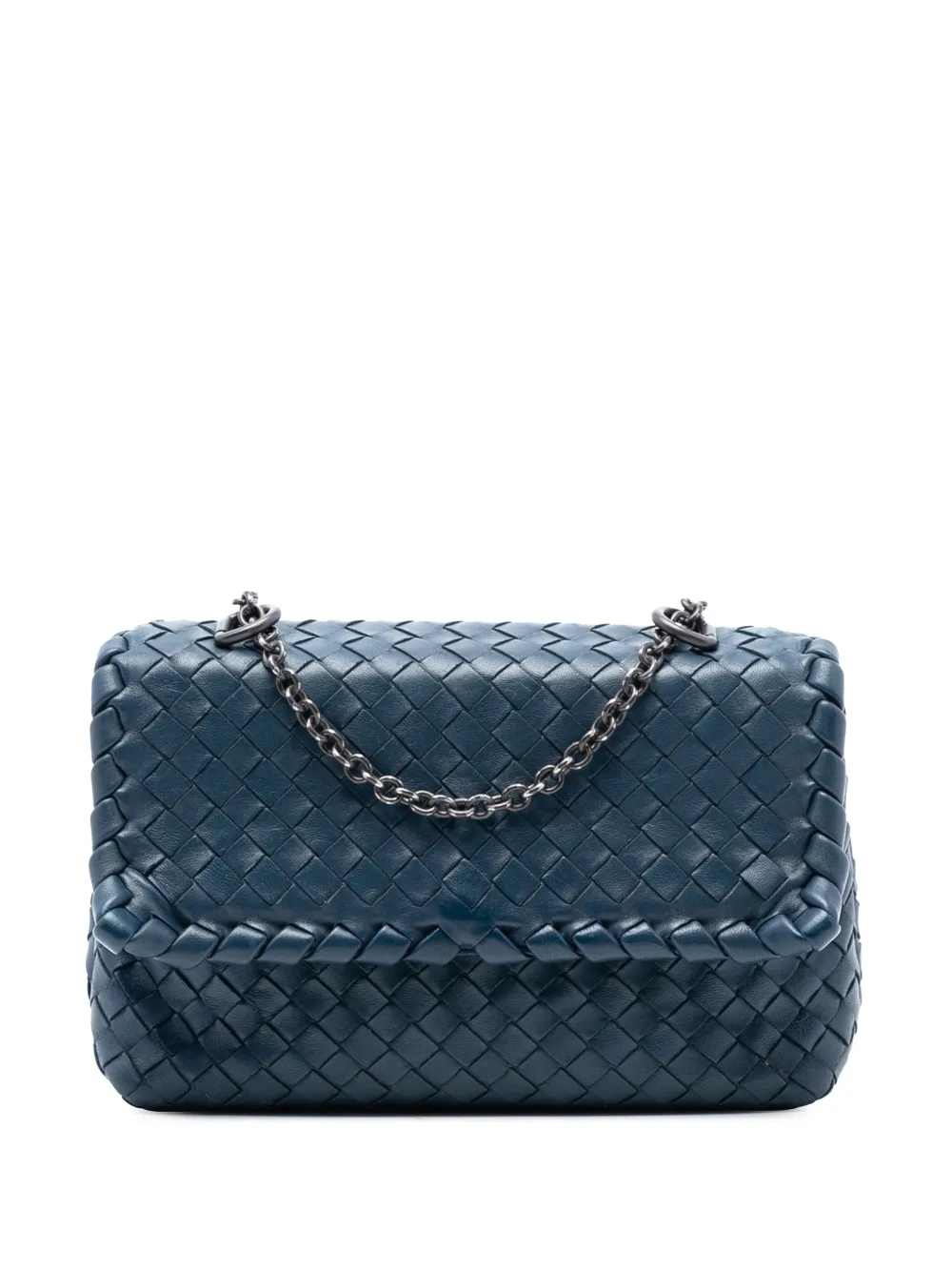 Bottega Veneta Pre-Owned 2012-2025 Baby Nappa Intrecciato Olimpia crossbody bag - Blu