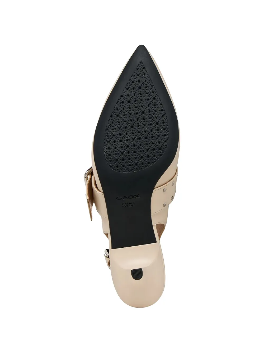 Geox Kleopy pumps met gesp en studs Beige
