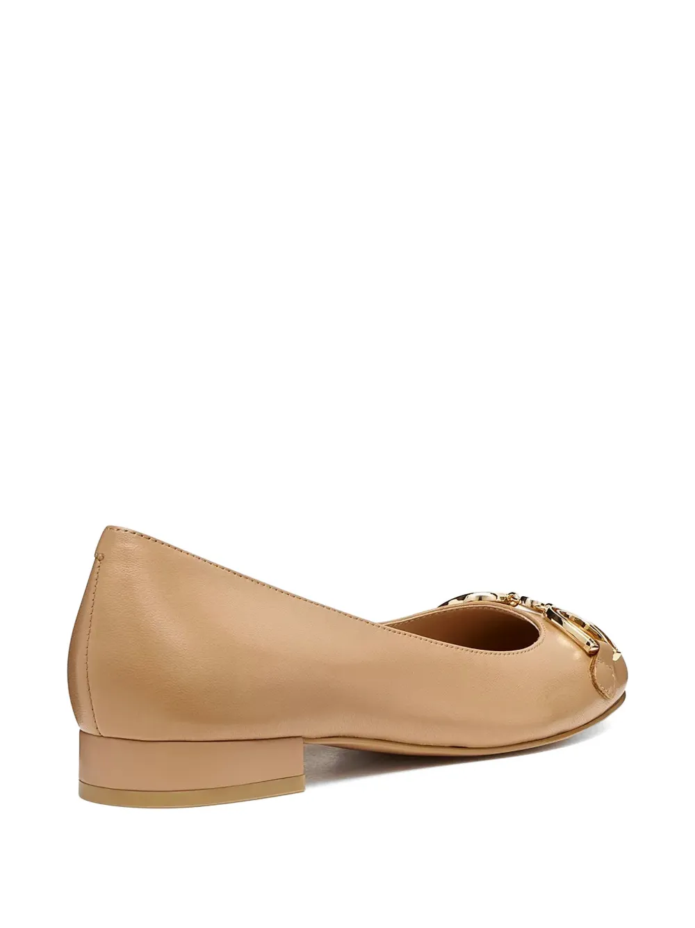 Geox Virnilisa ballerina's met B-gesp Beige