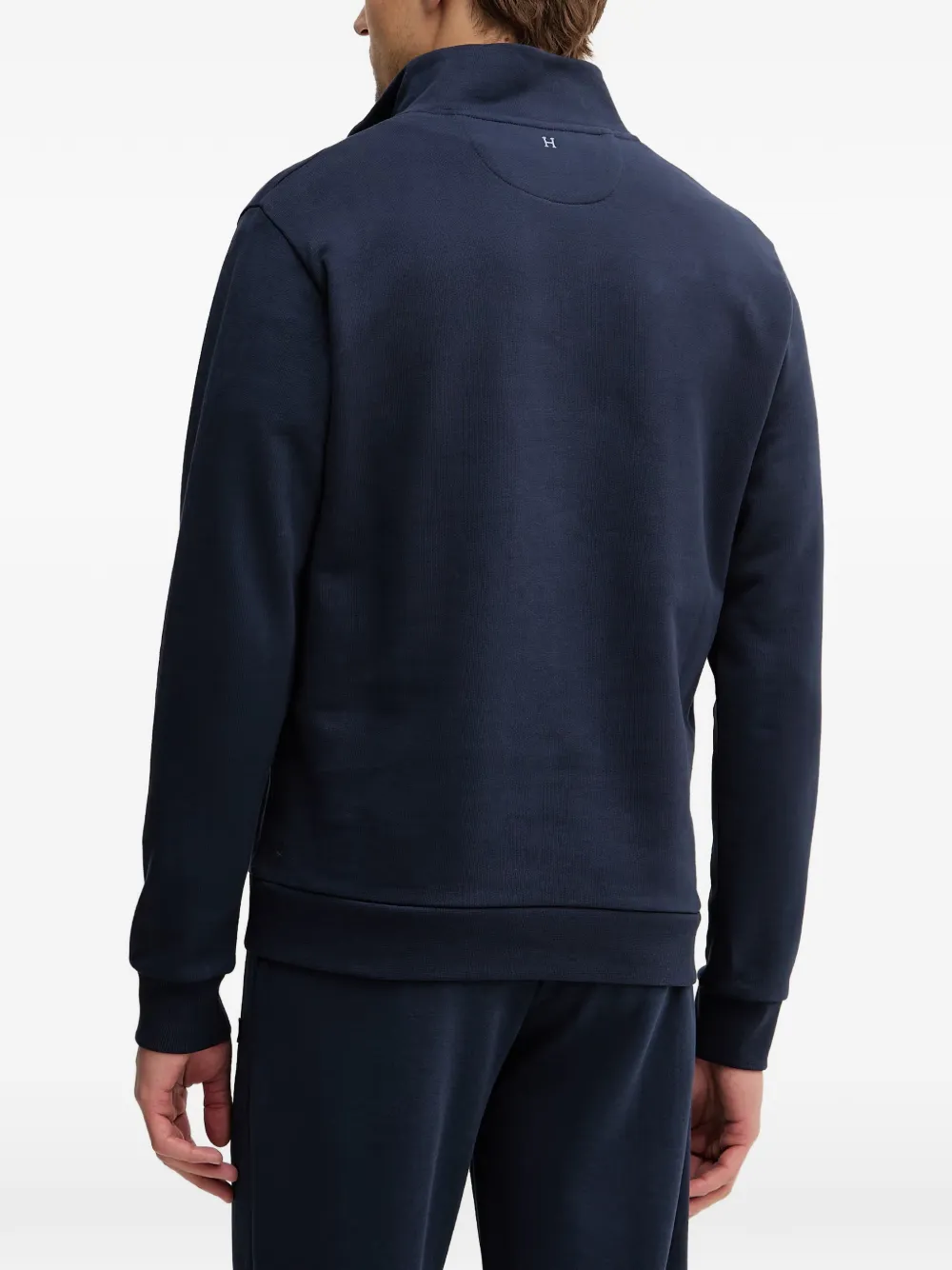 Hackett Zip Collar Sweater - Blue 