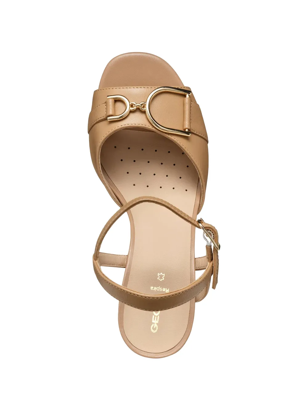Geox Eraklia 80 sandalen met gesp Beige