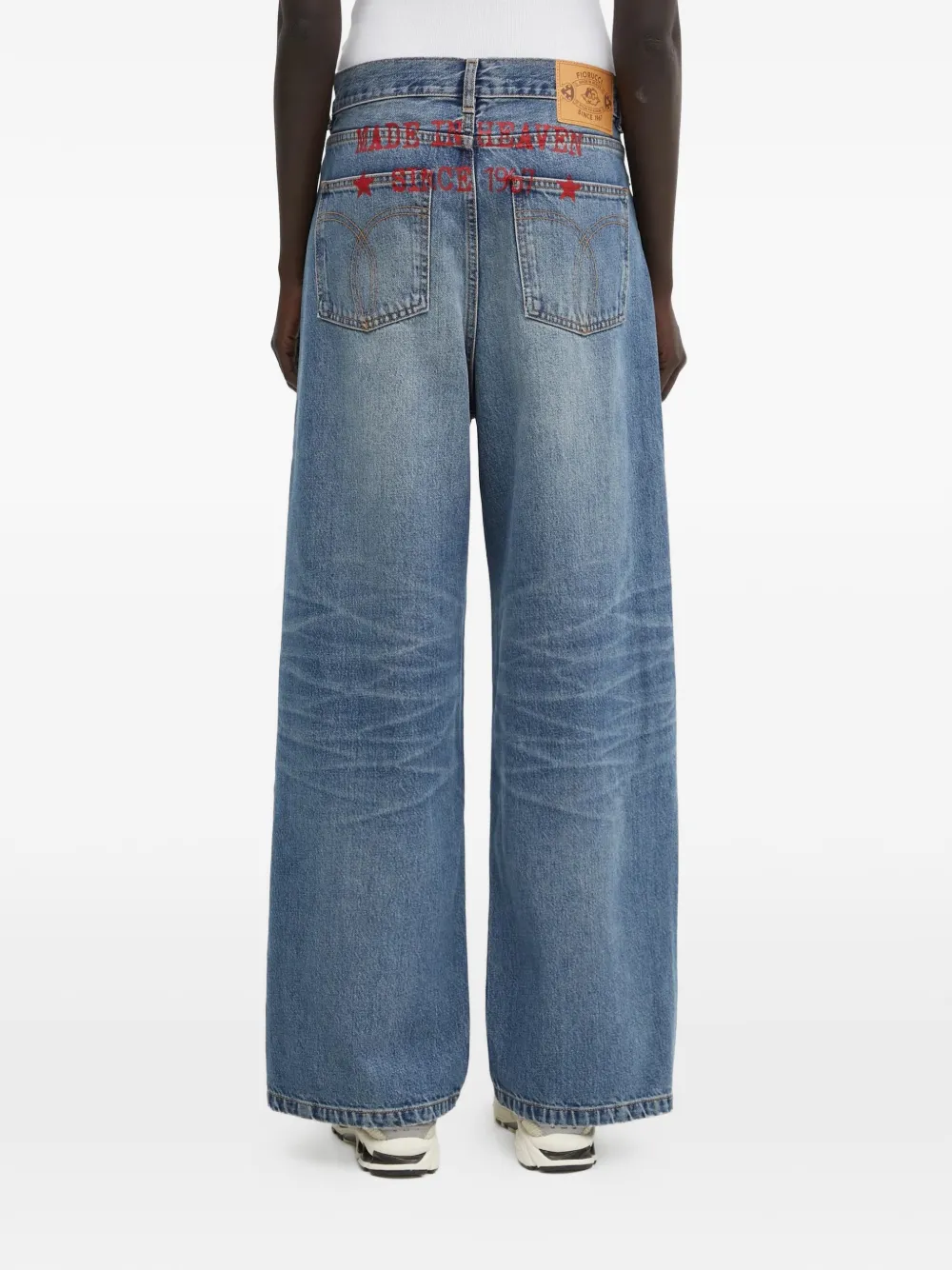 Fiorucci Made In Heaven jeans met print Blauw