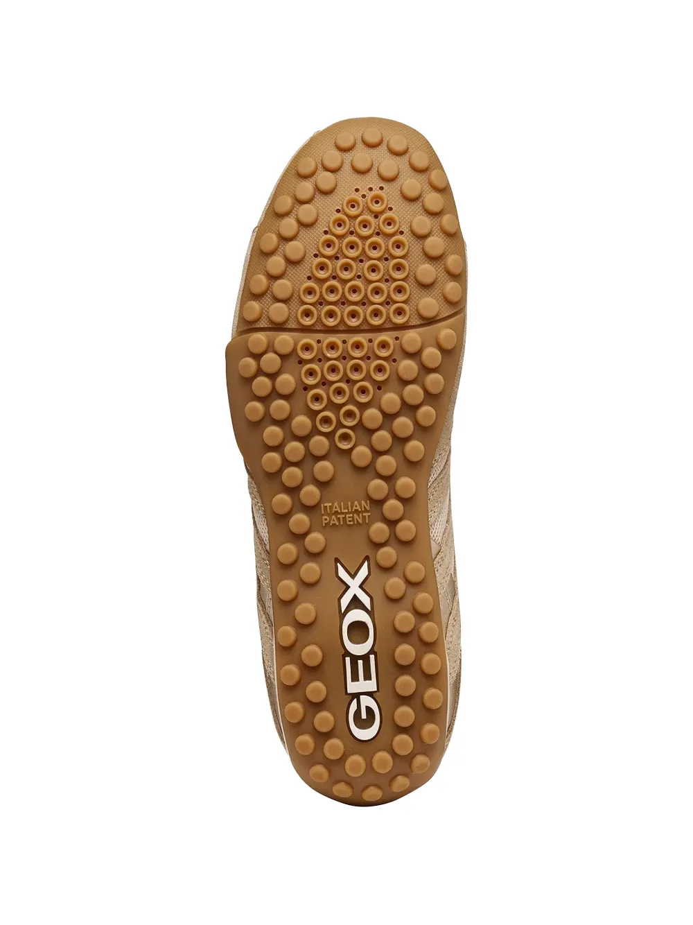 Geox Sneakers met mesh vlakken Beige