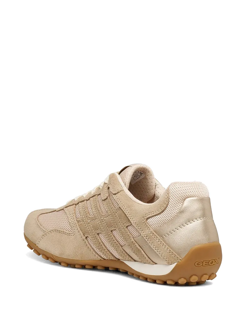 Geox Sneakers met mesh vlakken Beige