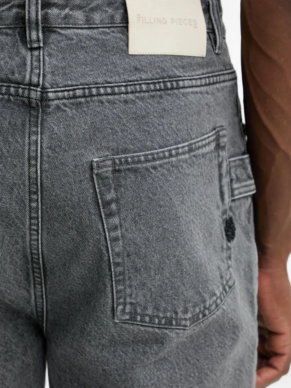 Filling Pieces Jeans met vijf zakken Grijs