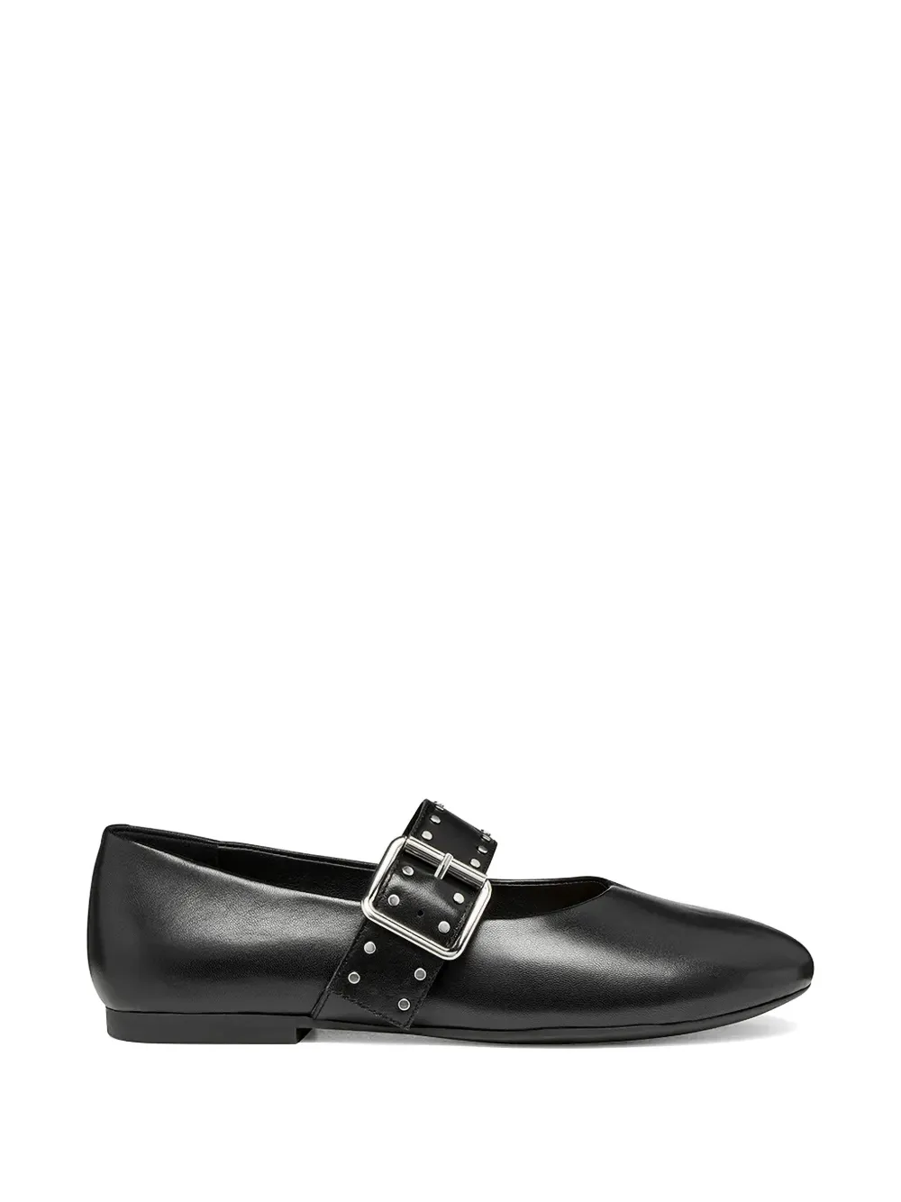 Geox Palmaria buckle studded ballet flats - Nero
