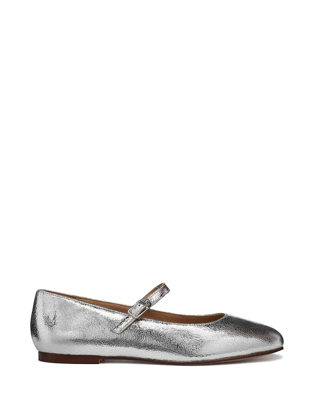 Geox Marsilea buckle strap ballet flats - Argento