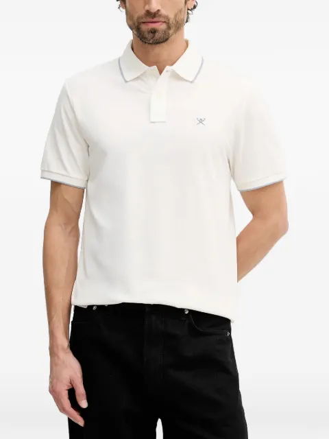 Hackett London logo-embroidery polo shirt