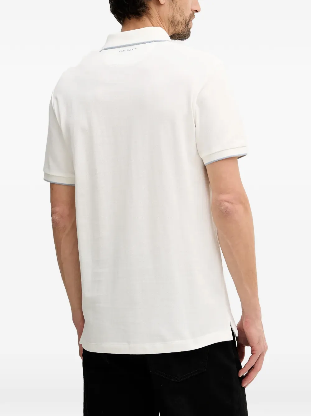 Hackett London Poloshirt met geborduurd logo Beige