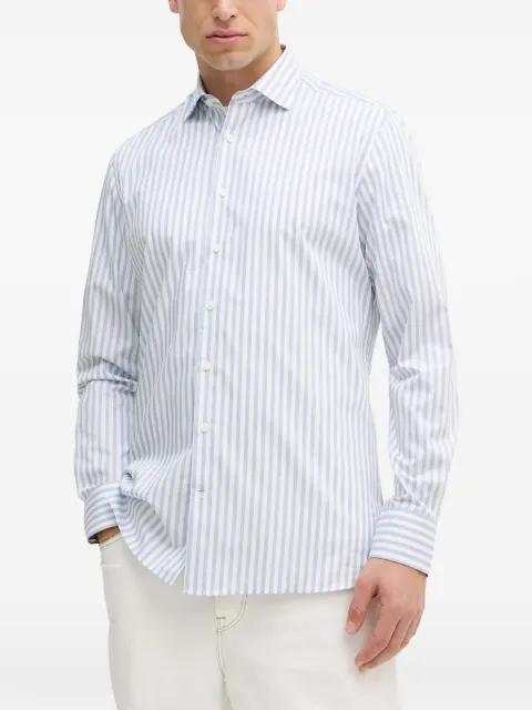 Hackett striped-pattern button-fastening shirt