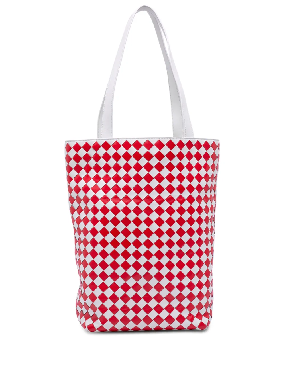 Bottega Veneta Pre-Owned 2012-2026 Nappa Intrecciato Check Avenue tote bag - Rosso